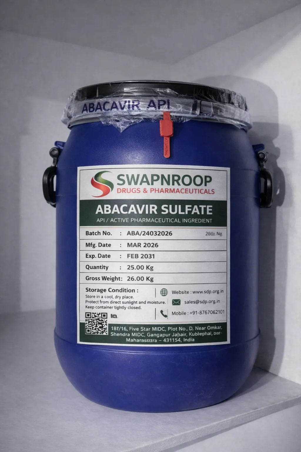 Abacavir Sulfate API