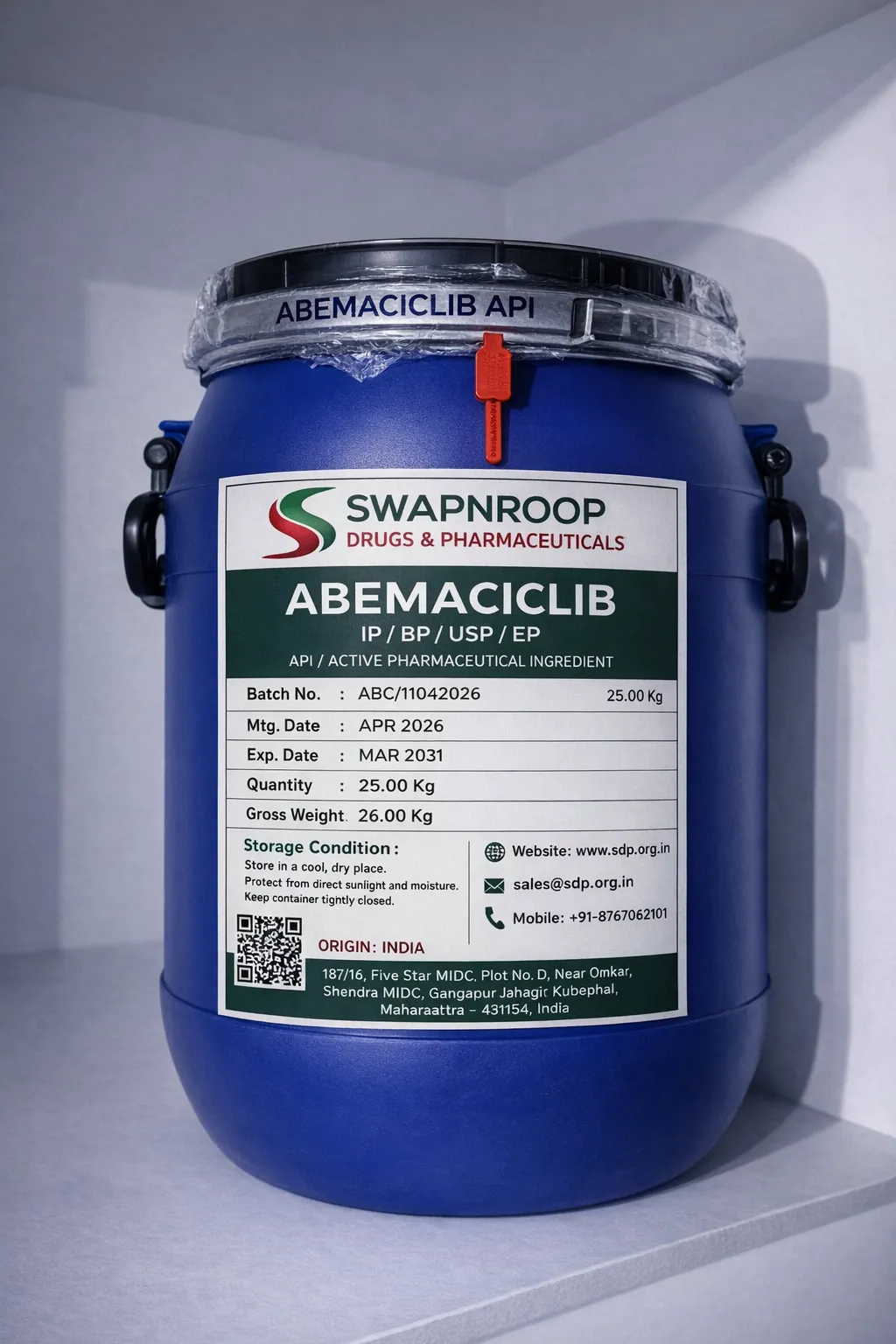 Abemaciclib API Manufacturer in Maharashtra India