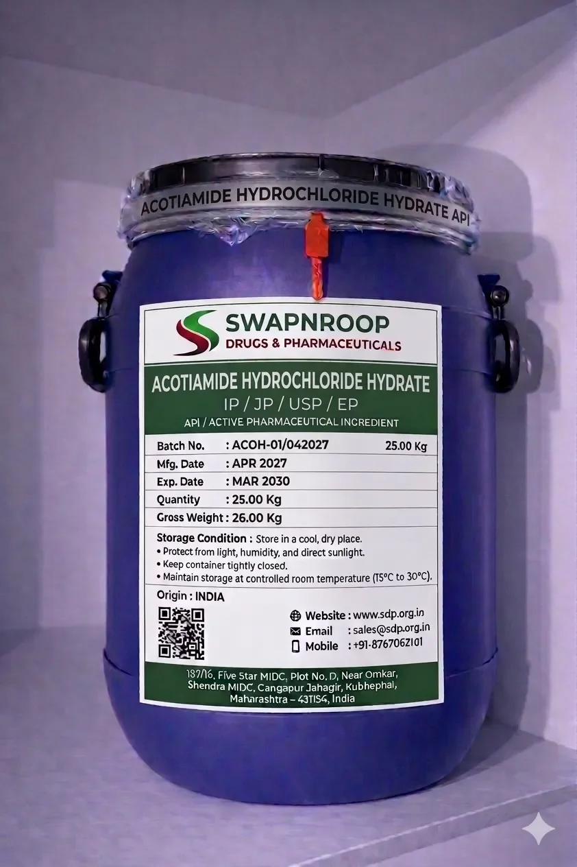 Acotiamide Hydrochloride Hydrate API