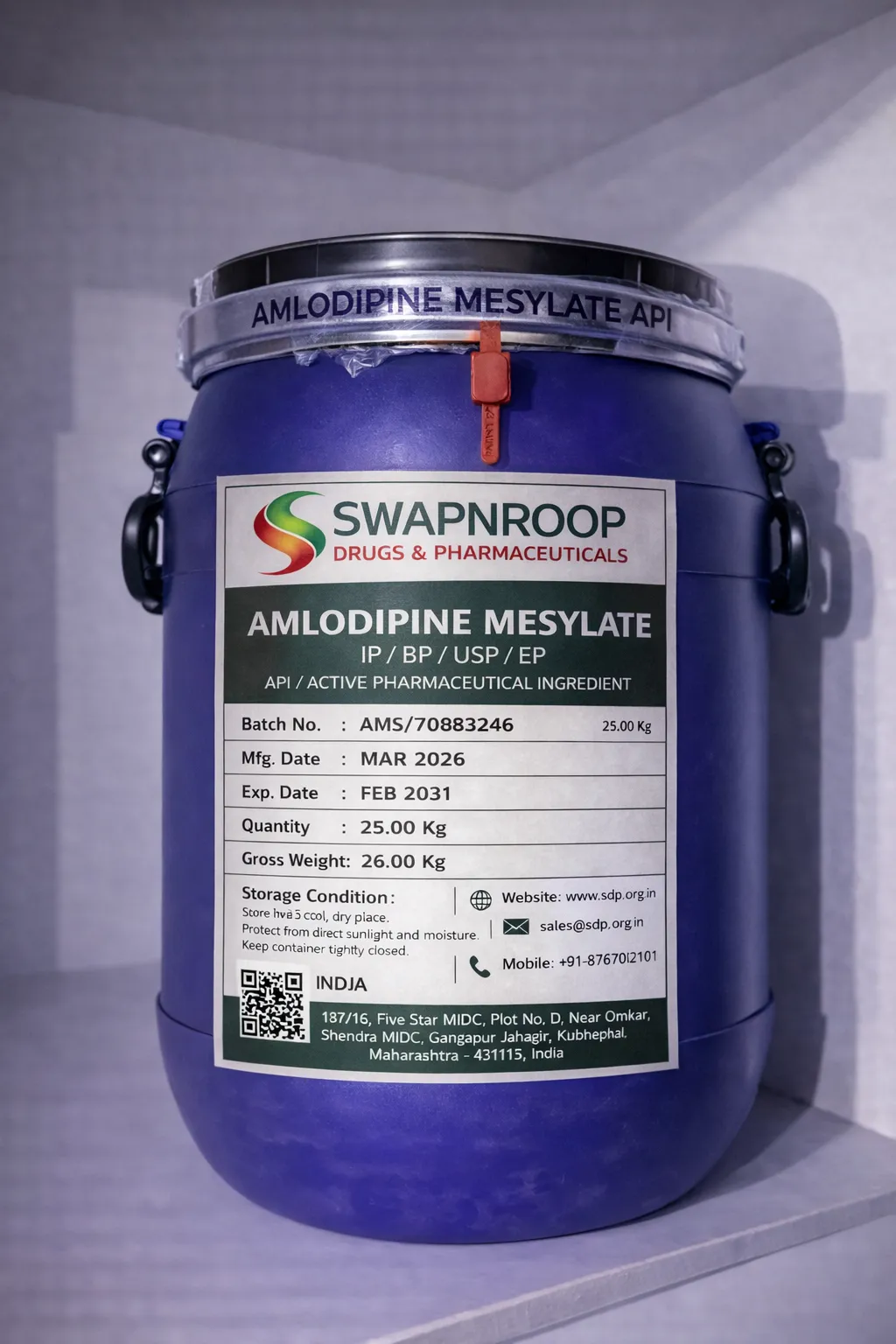 Amlodipine Mesylate API