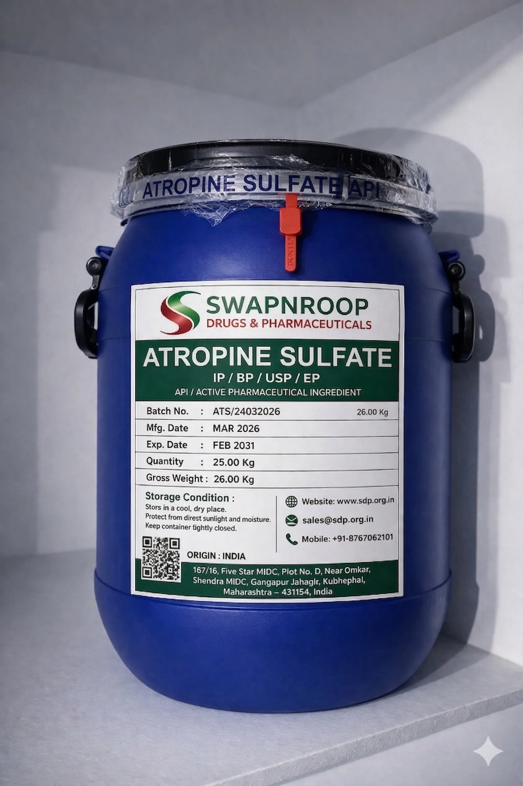 Atropine Sulfate API