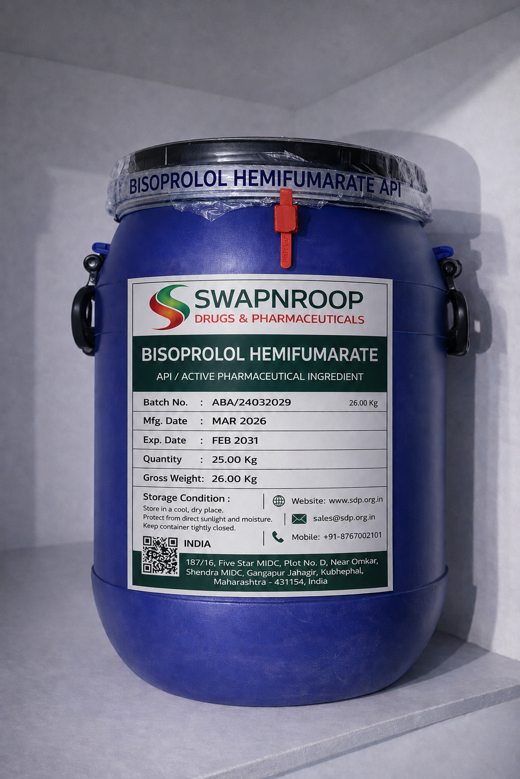 Bisoprolol Hemifumarate API