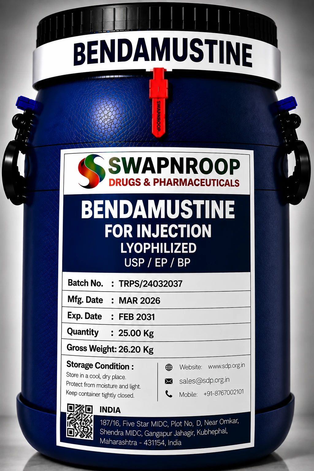 Bendamustine API Manufacturer India