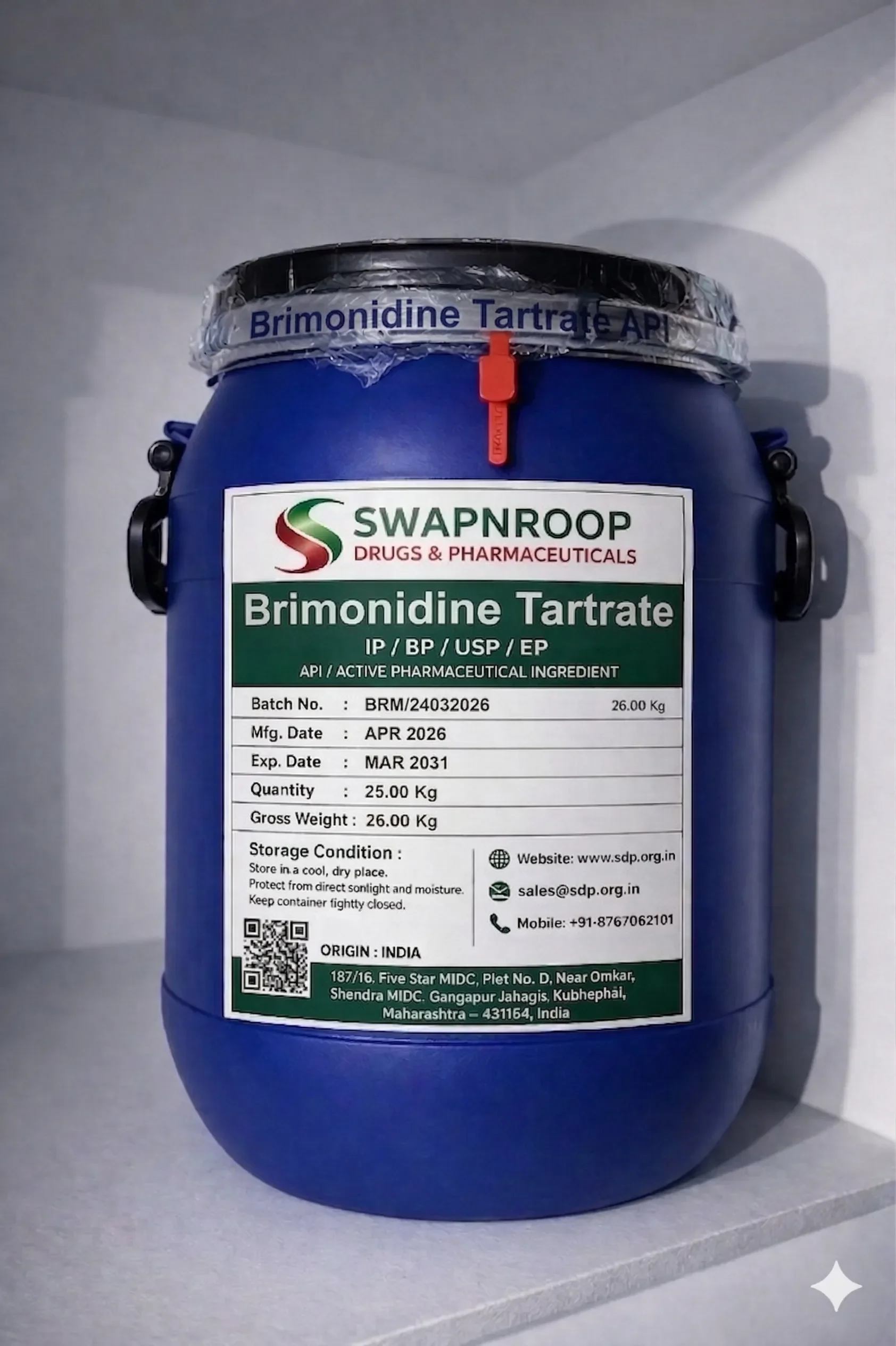 Brimonidine Tartrate API