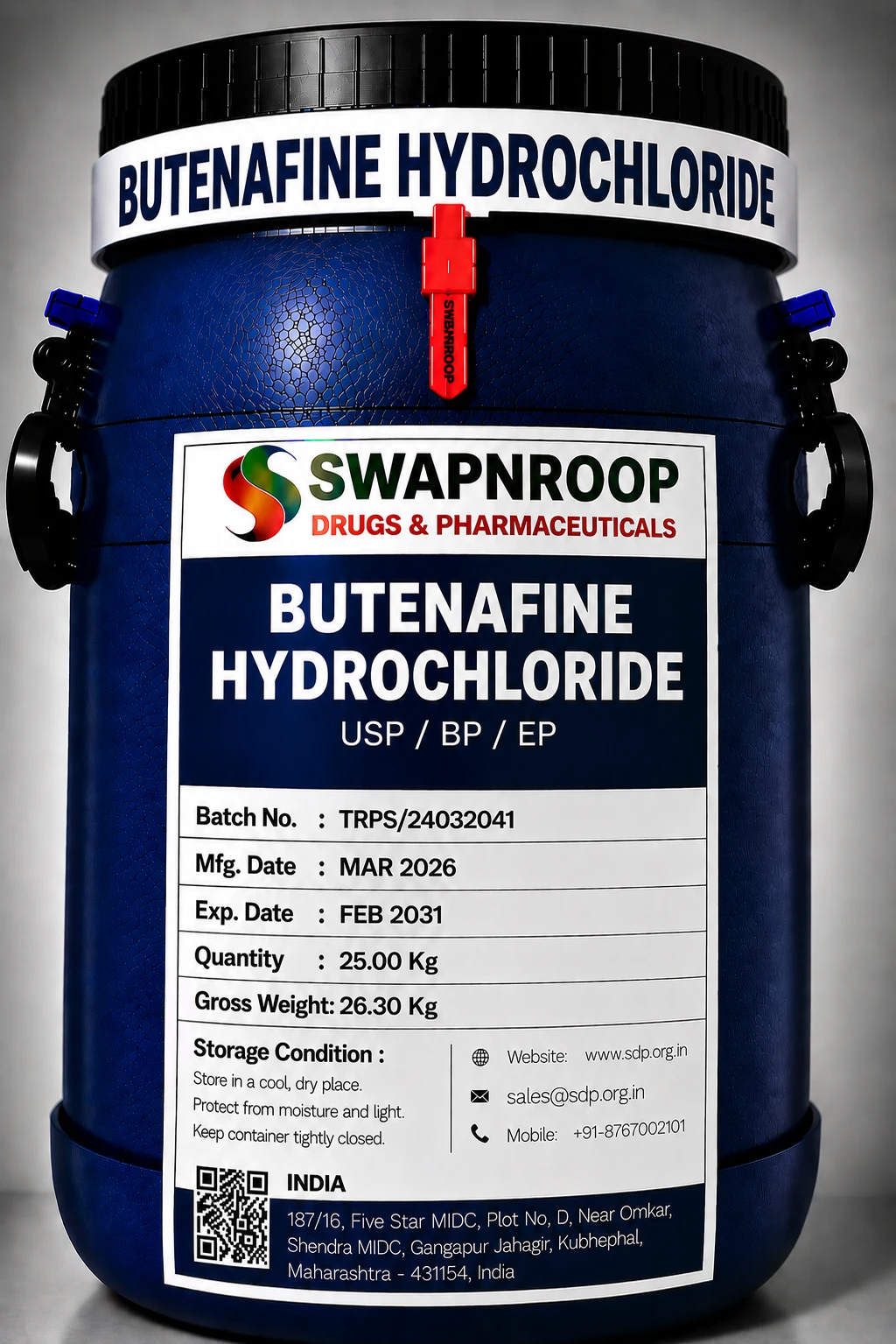 Butenafine Hydrochloride API Manufacturer India