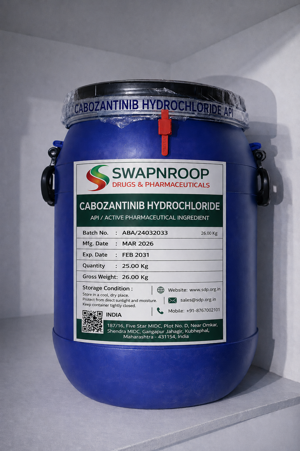 Cabozantinib Hydrochloride API