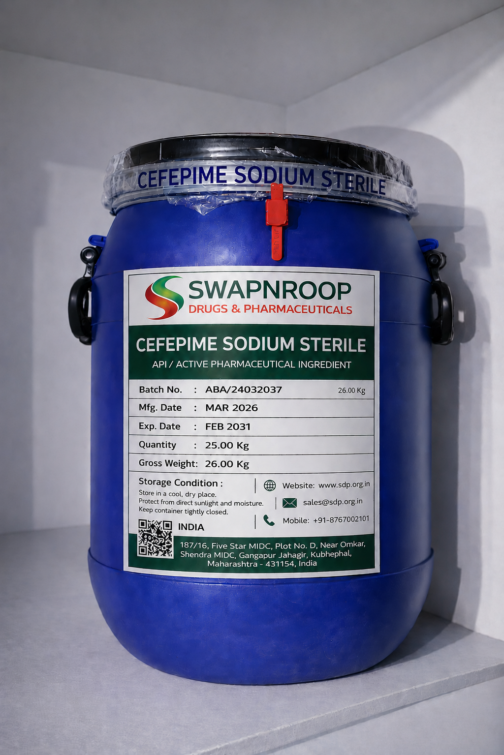 Cefepime Sodium Sterile API