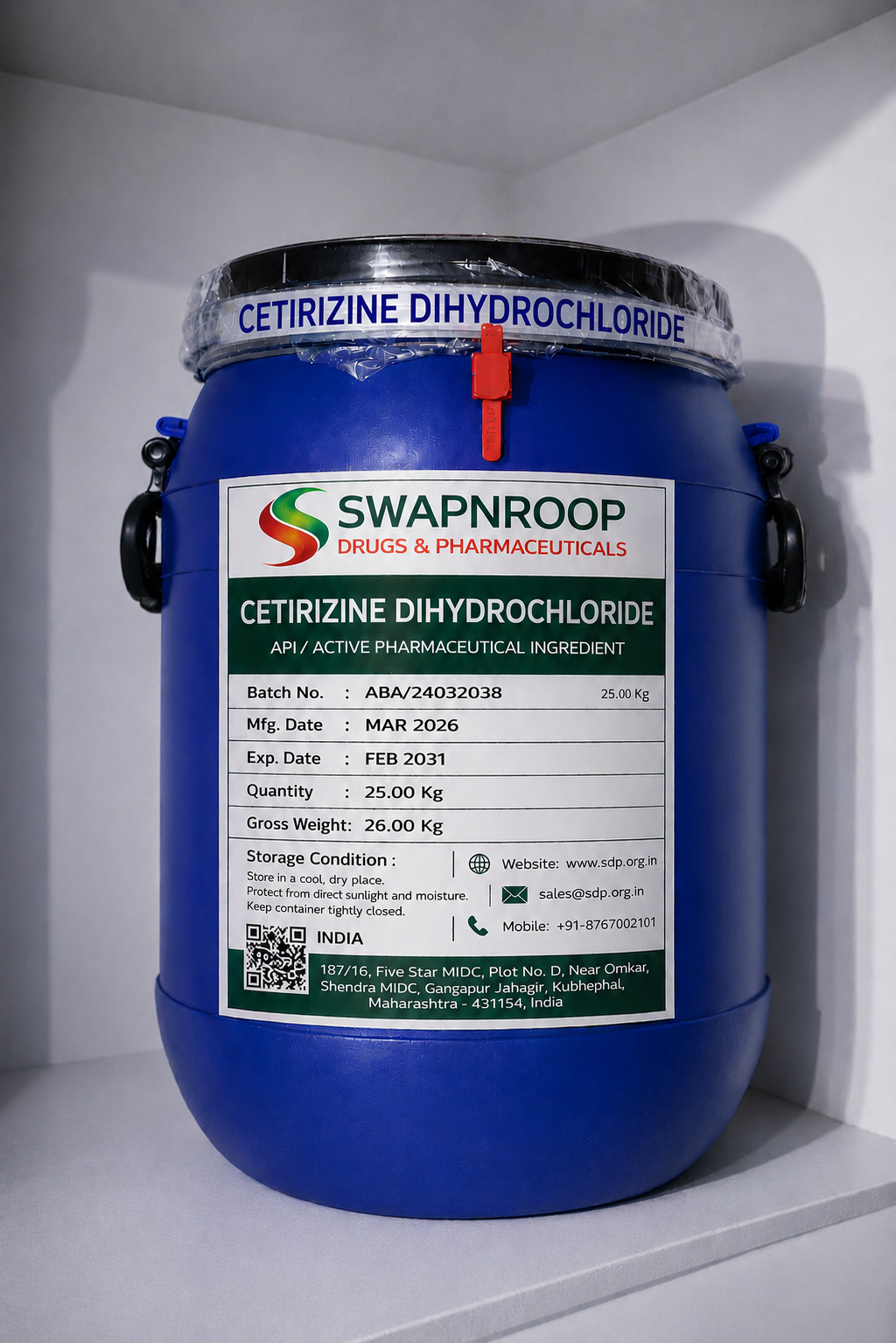 Cetirizine Dihydrochloride API