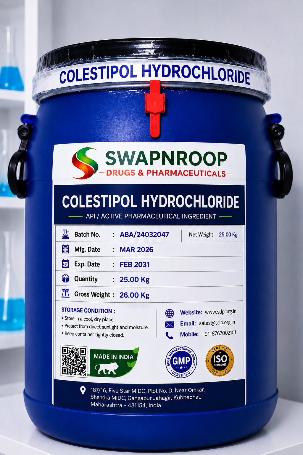 Colestipol Hydrochloride API