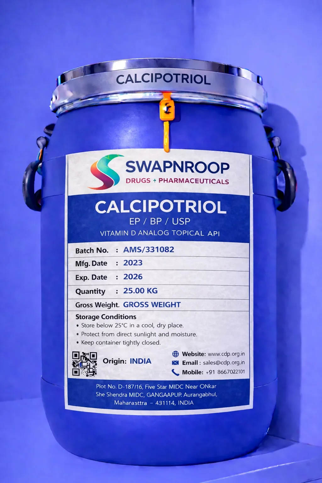 Calcipotriol API (IP/BP/EP/USP)