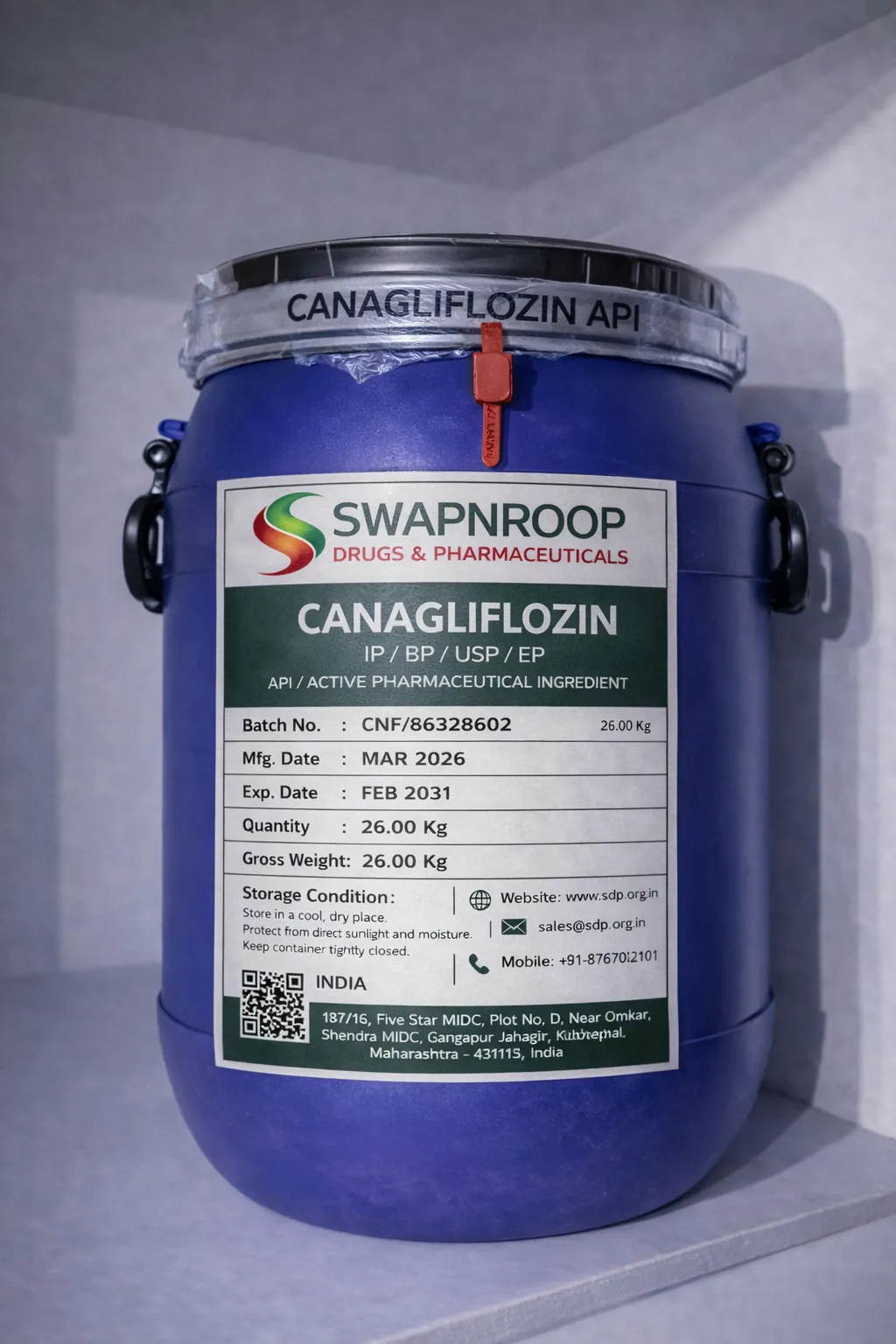 Canagliflozin API (IP/BP/EP/USP)