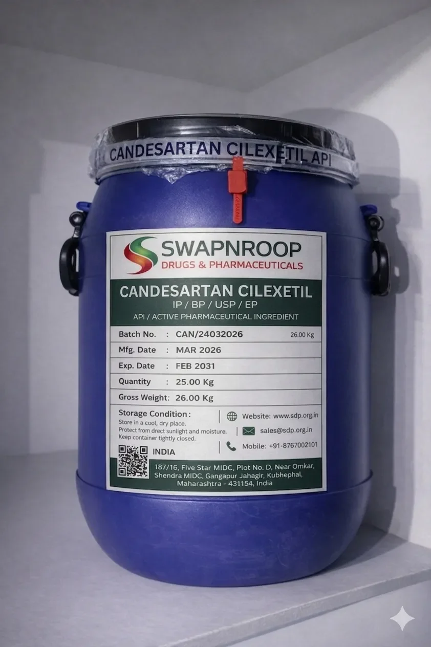 Candesartan Cilexetil API (IP/BP/EP/USP)
