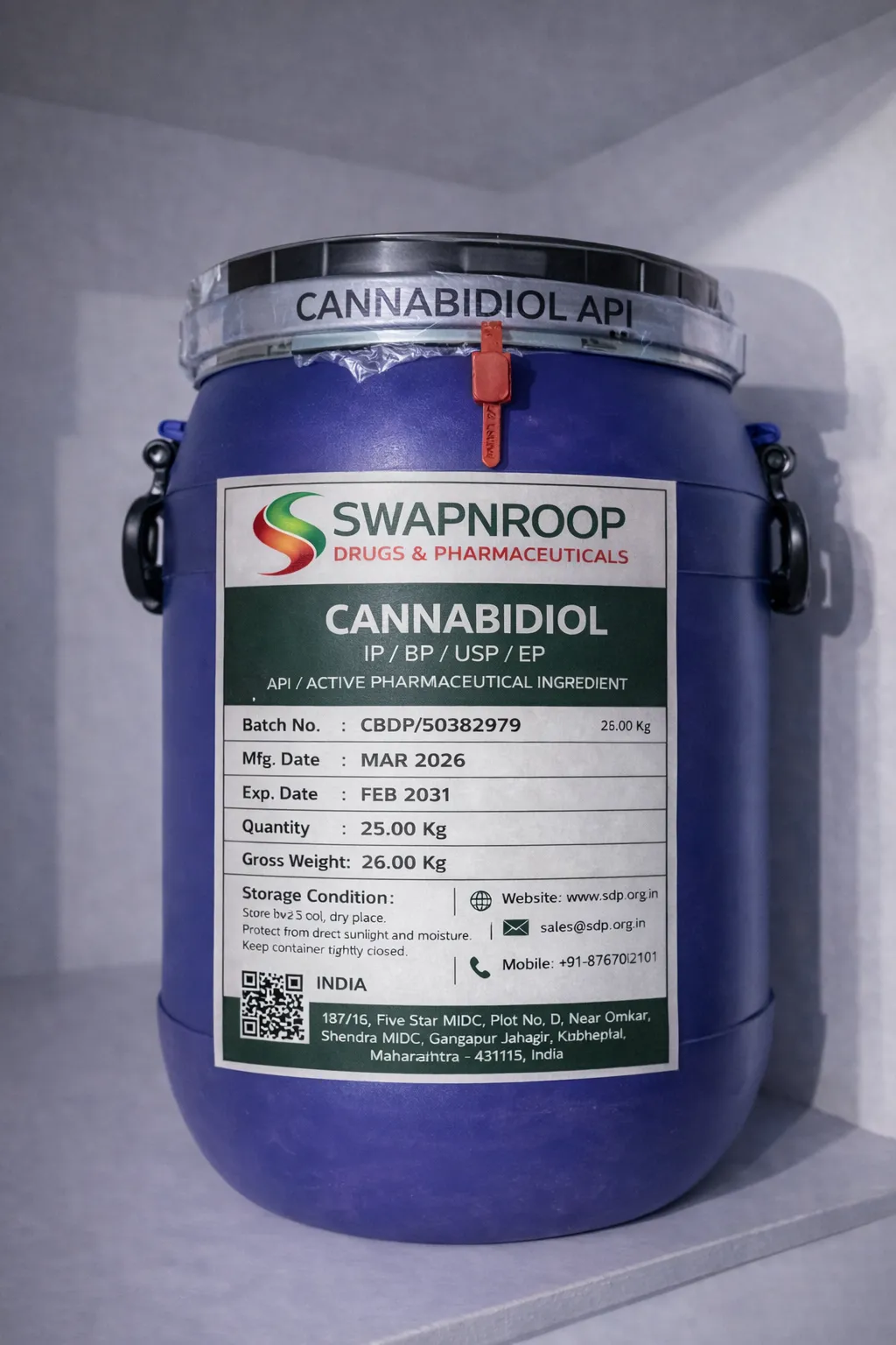 Cannabidiol API (IP/BP/EP/USP)