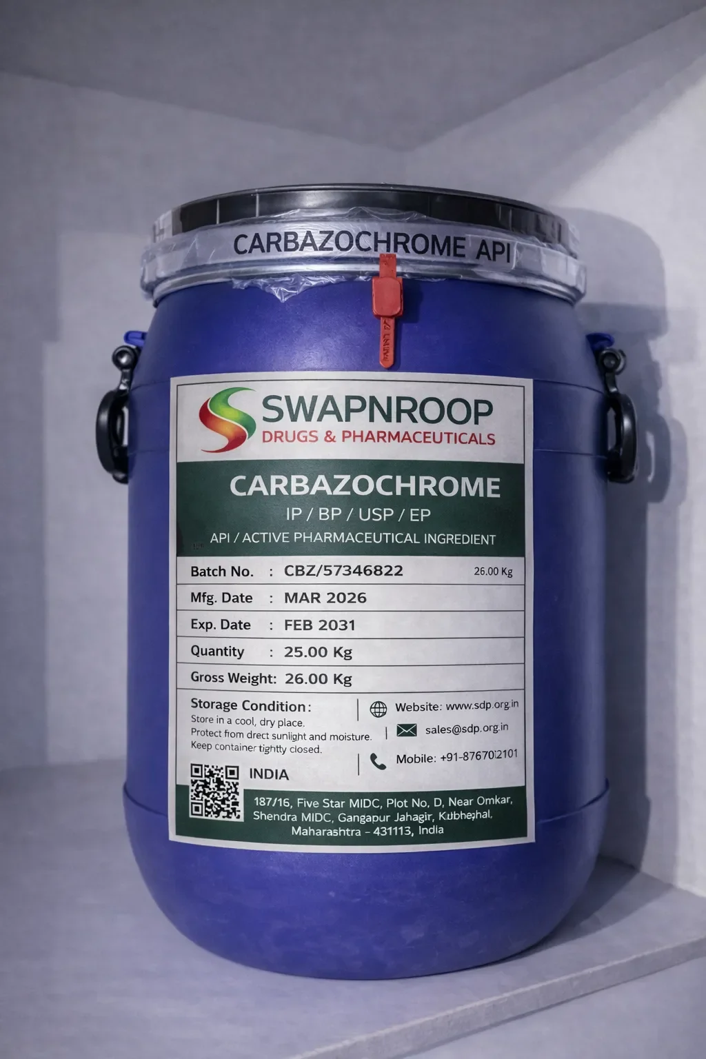 Carbazochrome API (IP/BP/EP/USP)