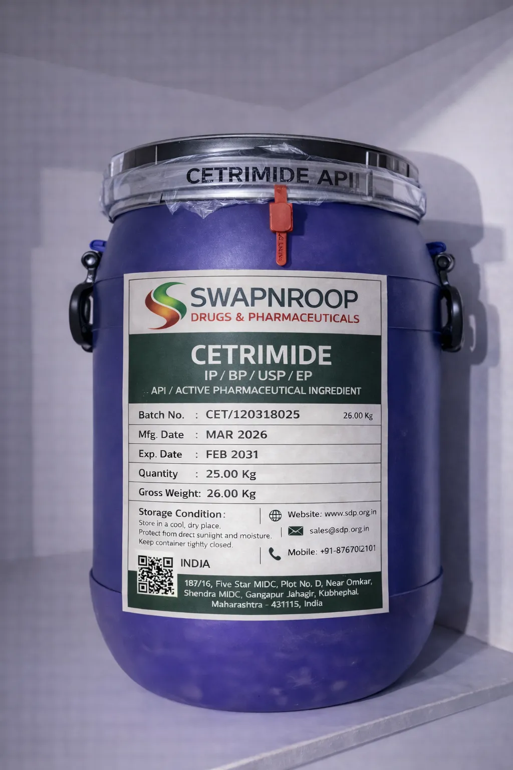 Cetrimide API (IP/BP/EP/USP)