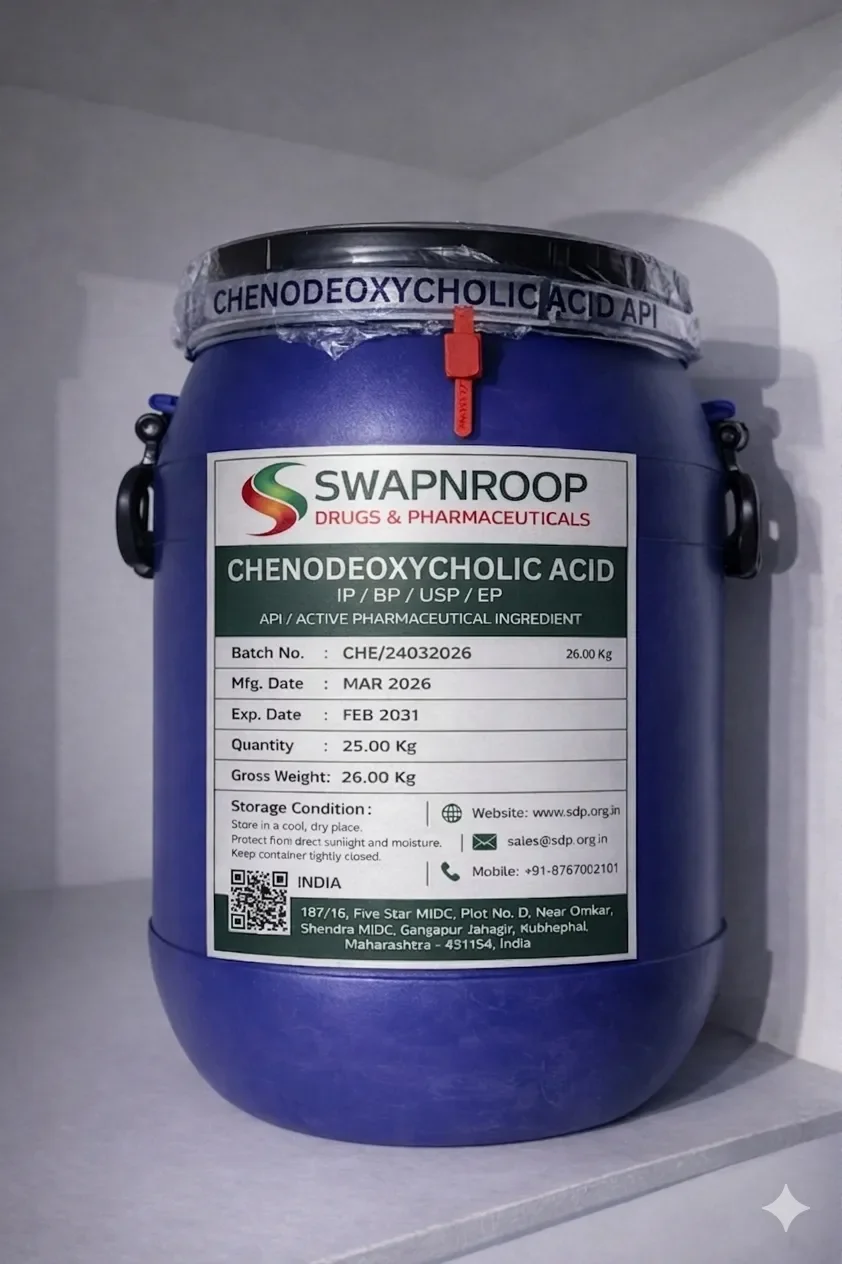Chenodeoxycholic Acid API (IP/BP/EP/USP)