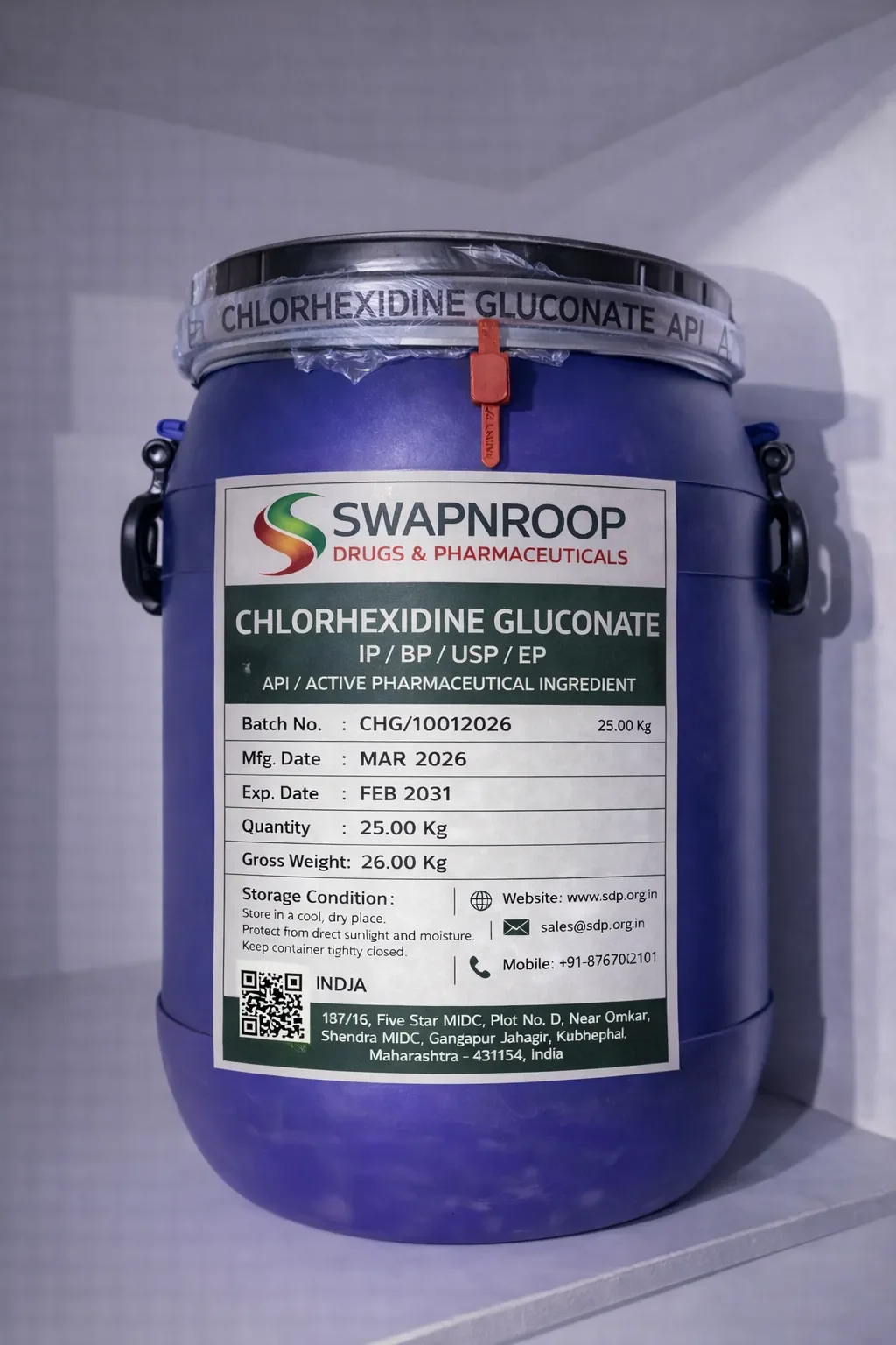 Chlorhexidine Gluconate API (IP/BP/EP/USP)