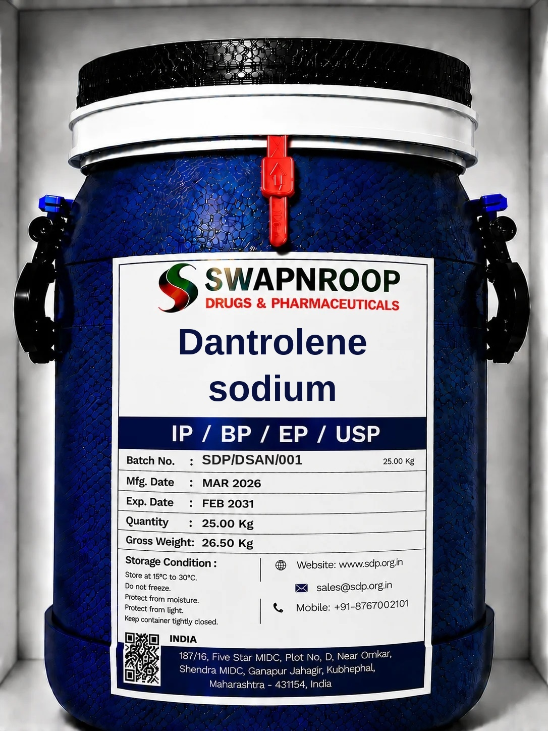 Dantrolene Sodium API Manufacturer India