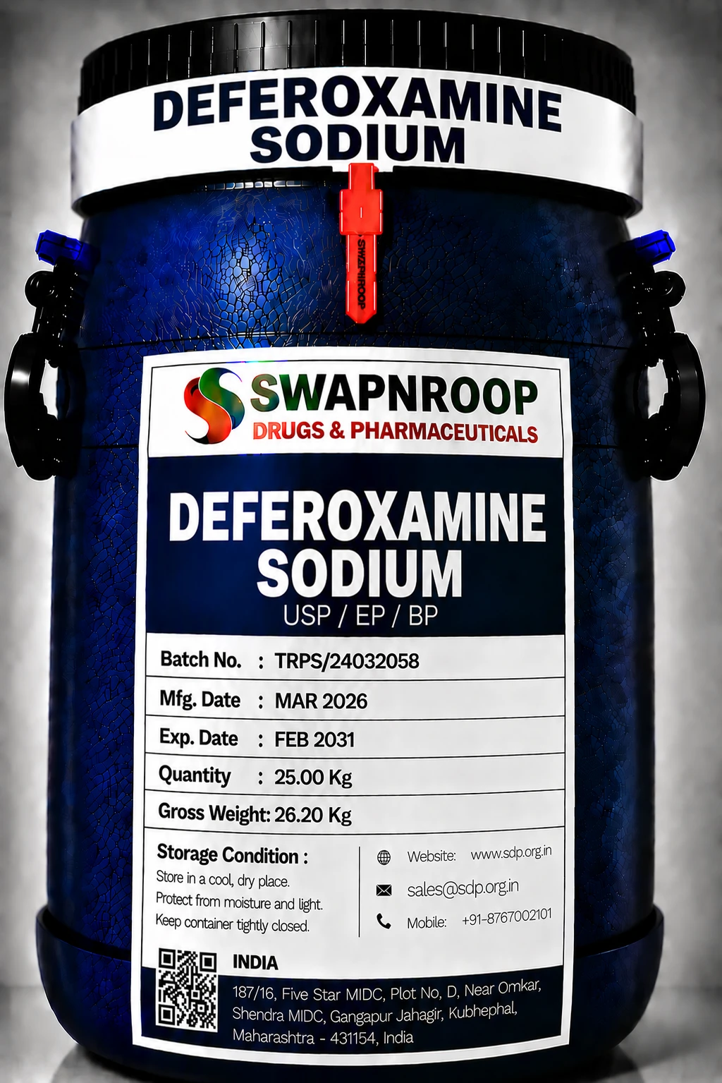 Deferoxamine Sodium API Manufacturer India