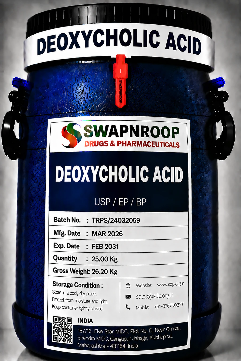 Deoxycholic Acid API Manufacturer India