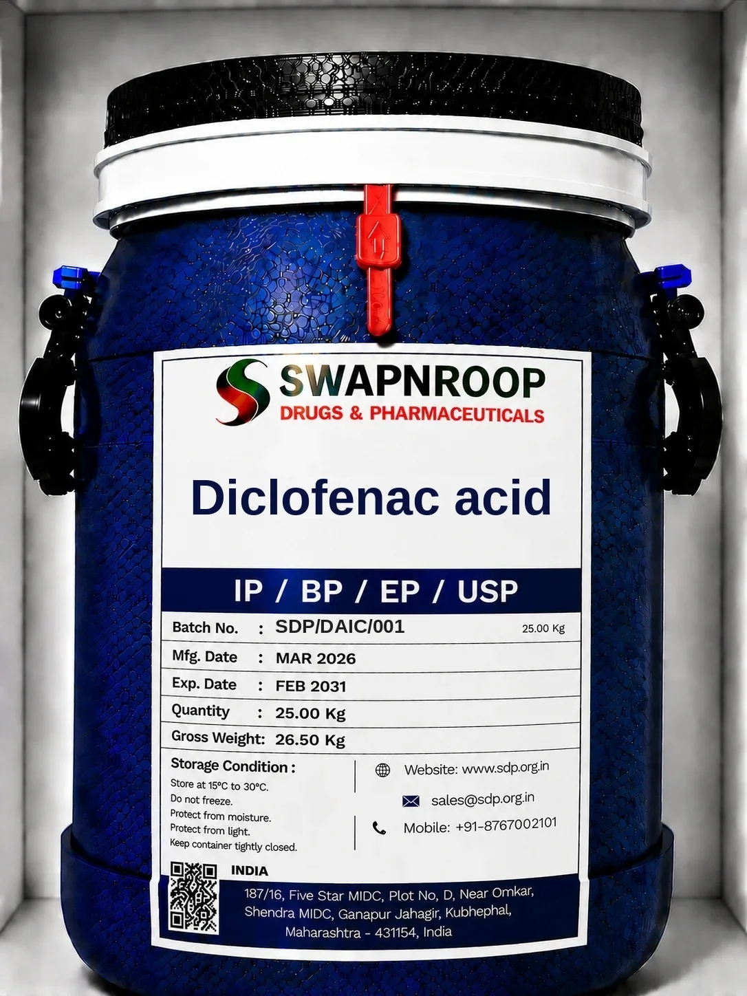 Diclofenac Acid API Manufacturer India