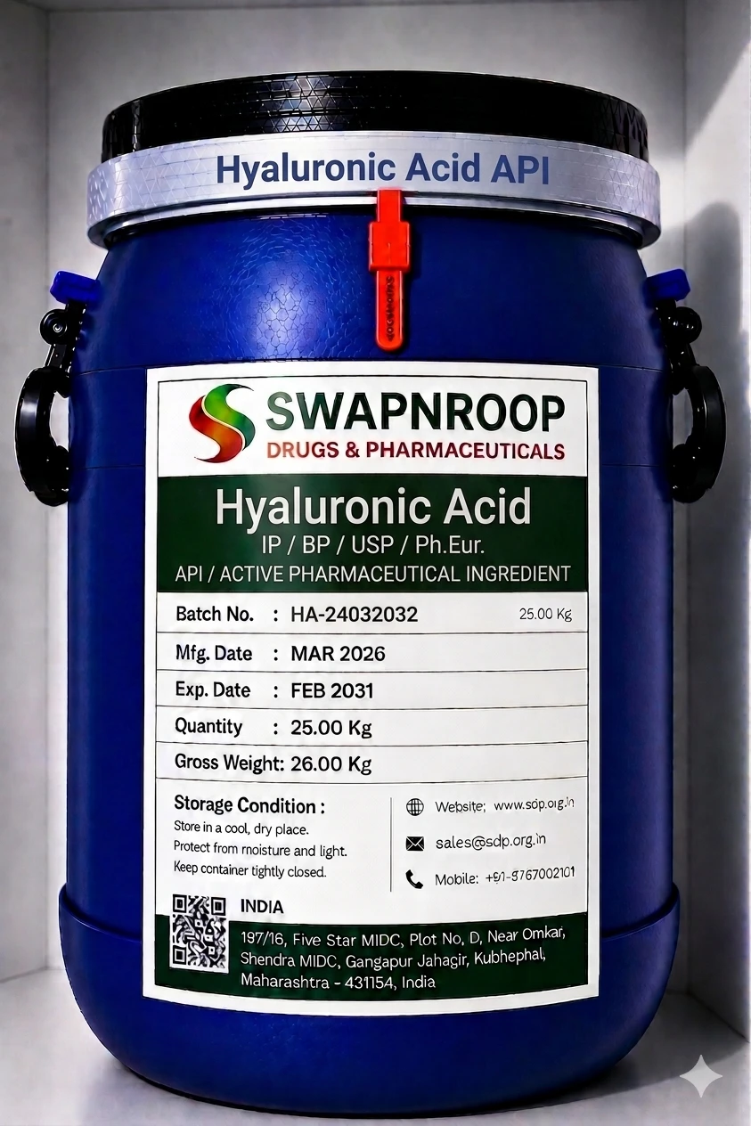 Hyaluronic acid API Manufacturer India