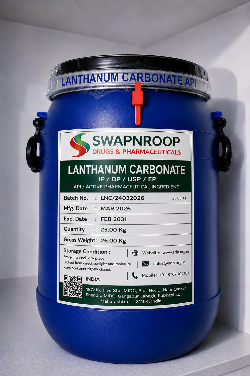 Lanthanum carbonate API