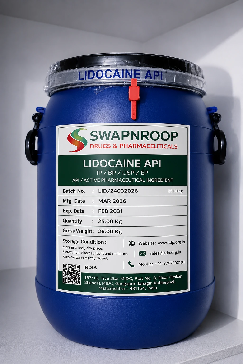 Lidocaine API