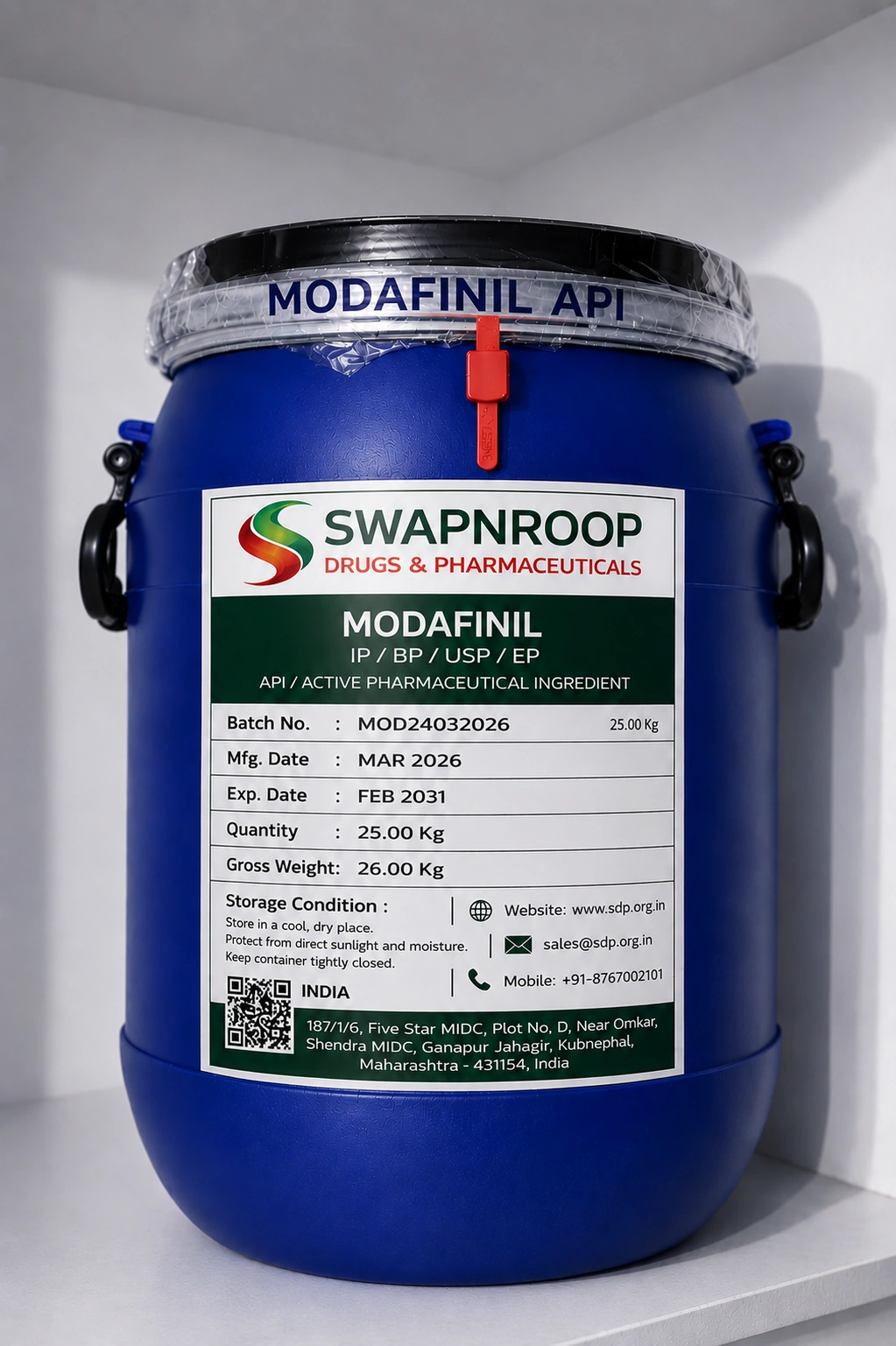 Modafinil API Manufacturer India