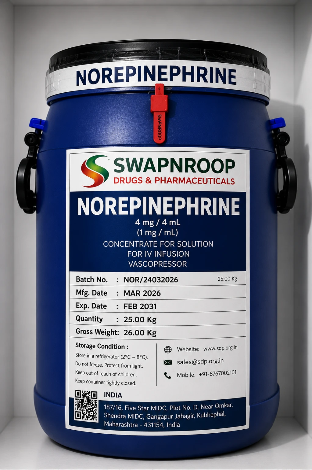 Norepinephrine API