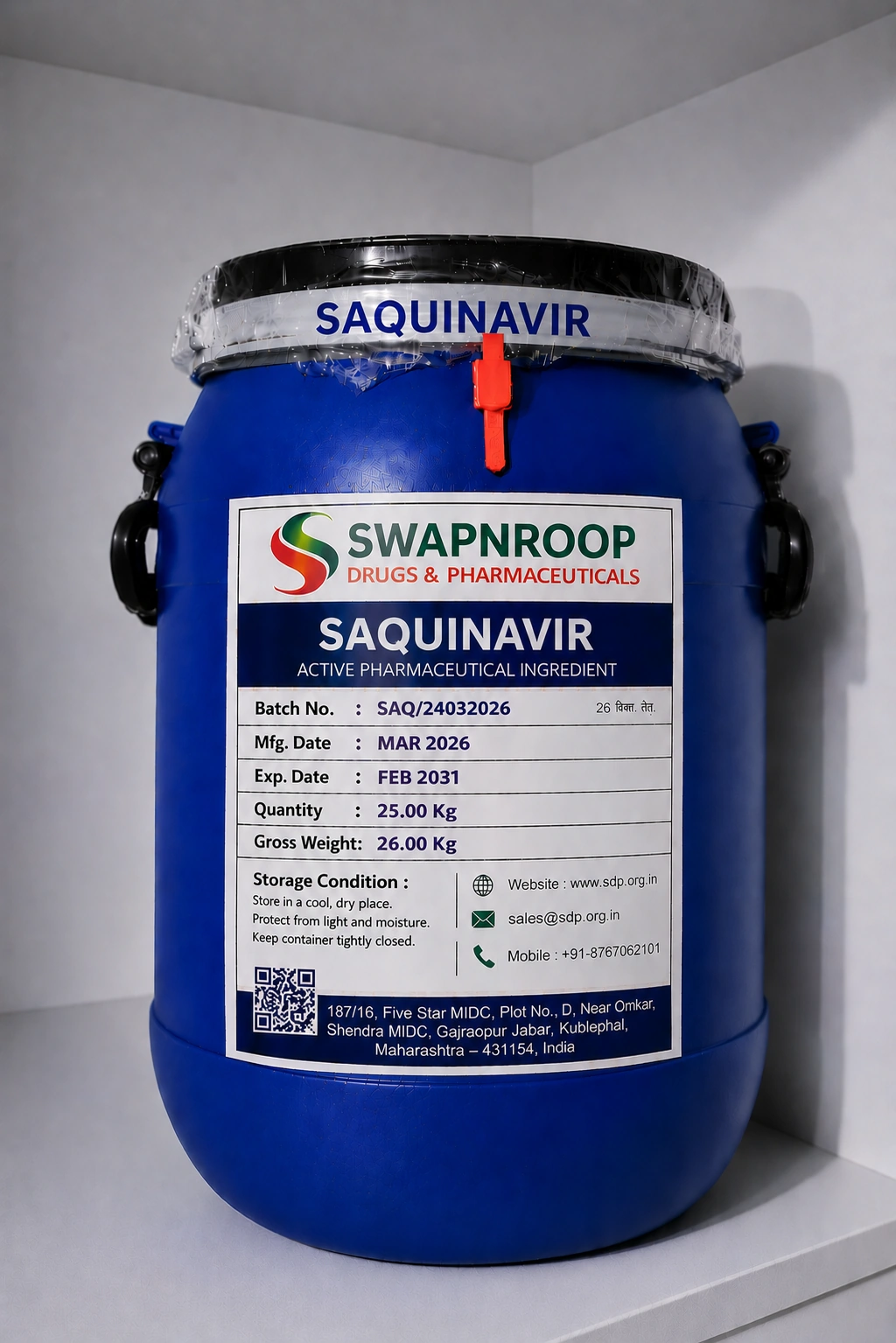 Saquinavir API