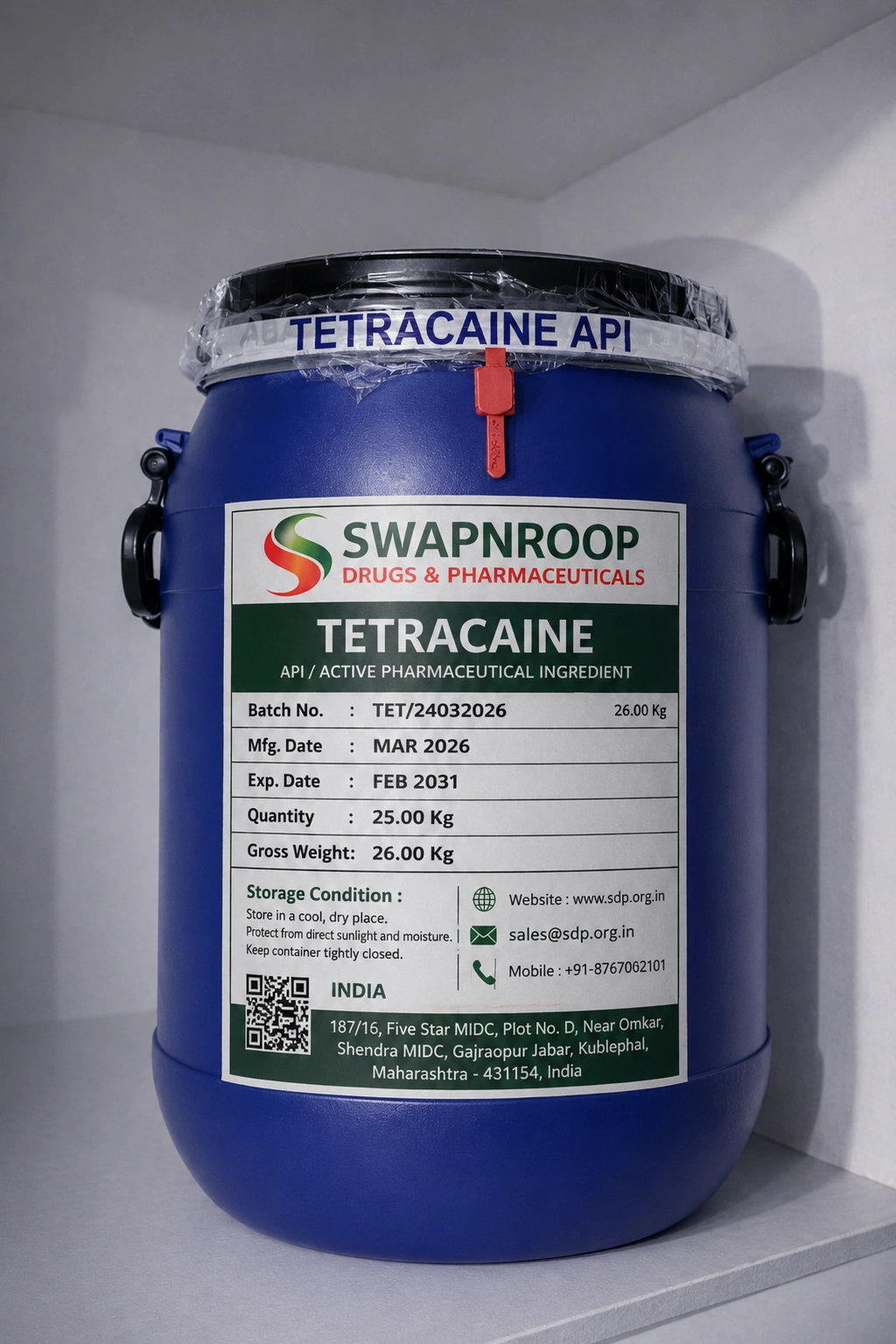 Tetracaine API