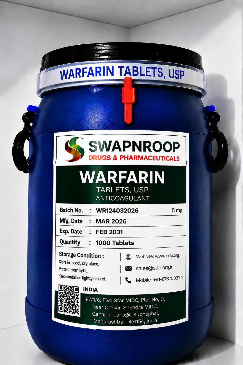 Warfarin API Manufacturer India