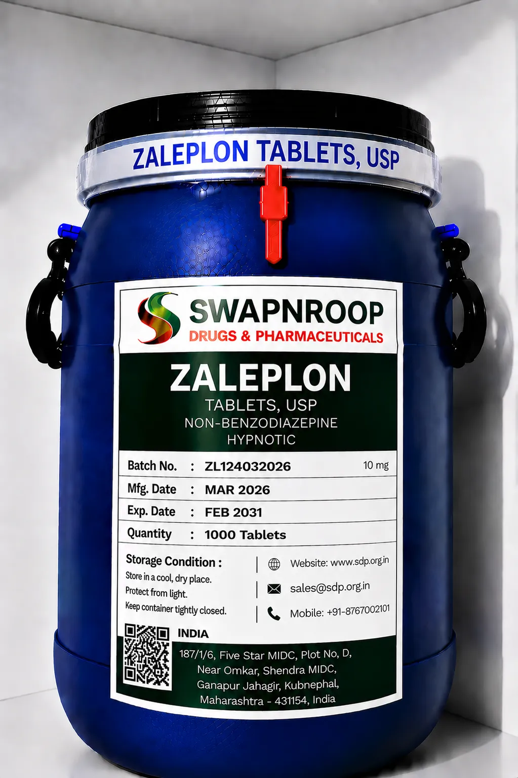 Zaleplon API Manufacturer India