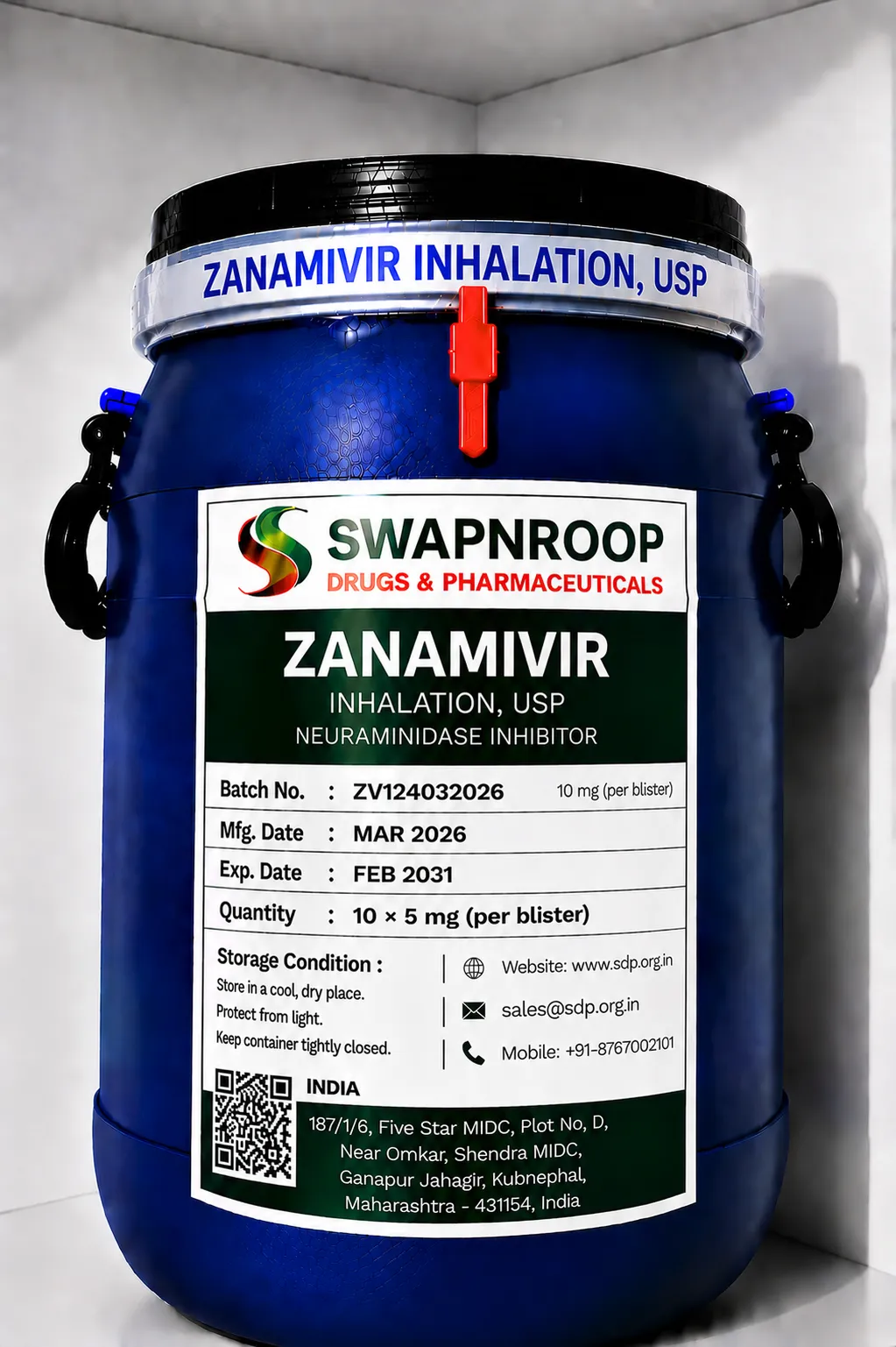 Zanamivir API Manufacturer India