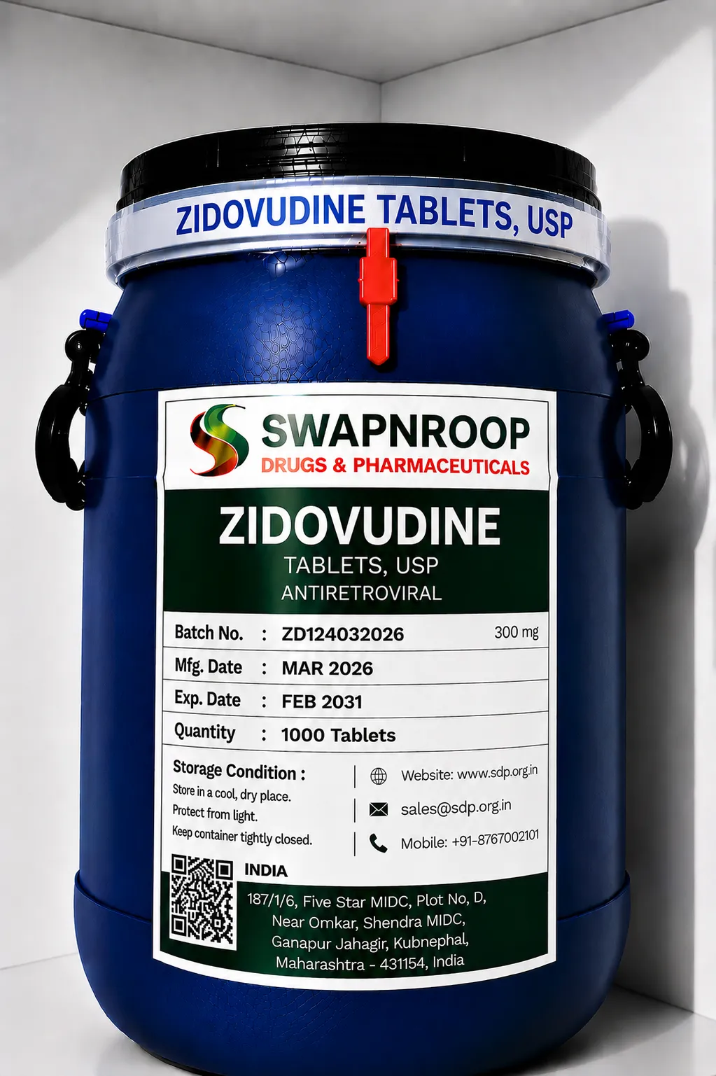 Zidovudine API Manufacturer India