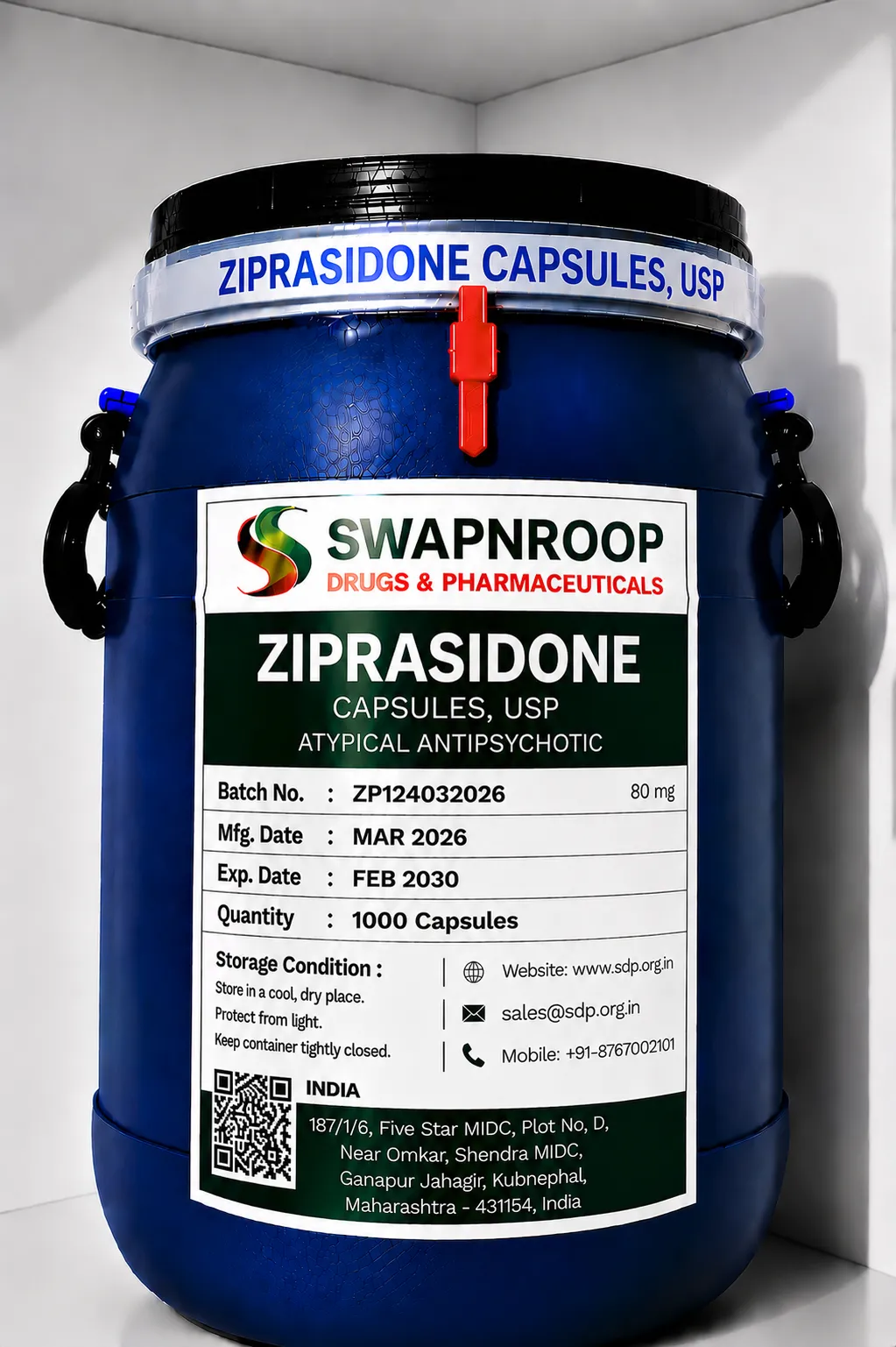 Ziprasidone API Manufacturer India