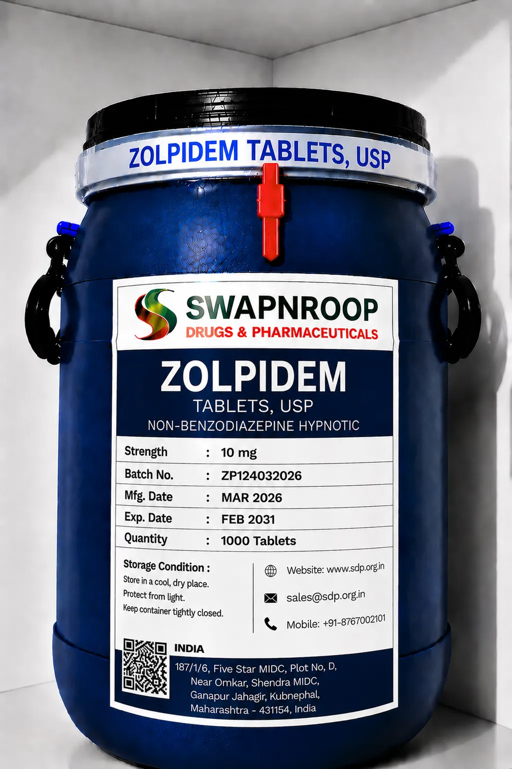 Zolpidem API Manufacturer India