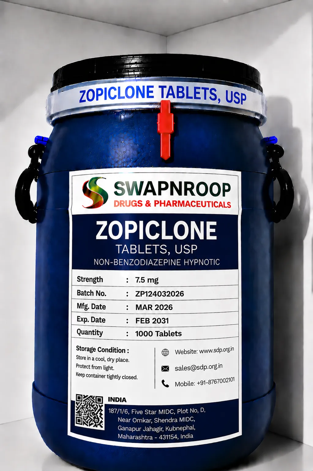 Zopiclone API Manufacturer India