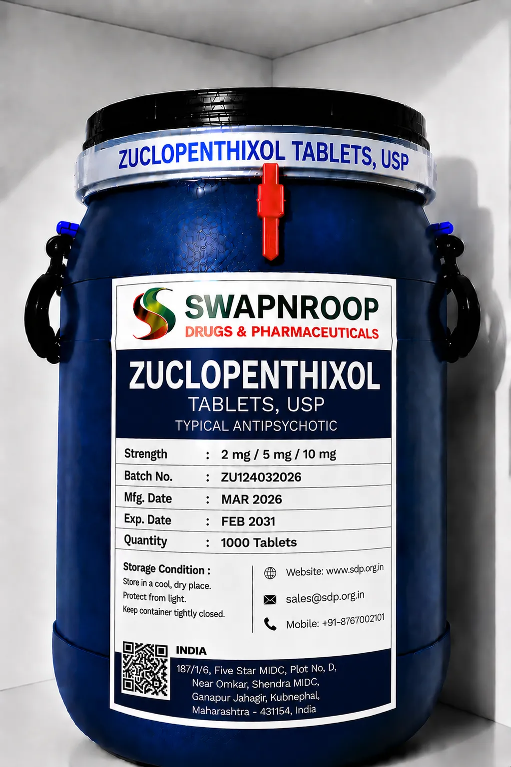 Zuclopenthixol API Manufacturer India