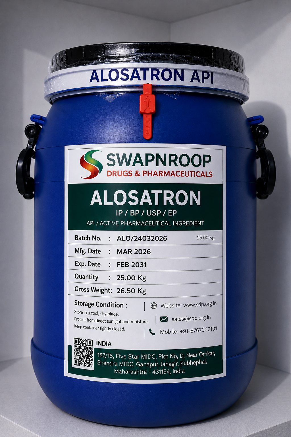 Alosetron API (IP/BP/EP/USP)