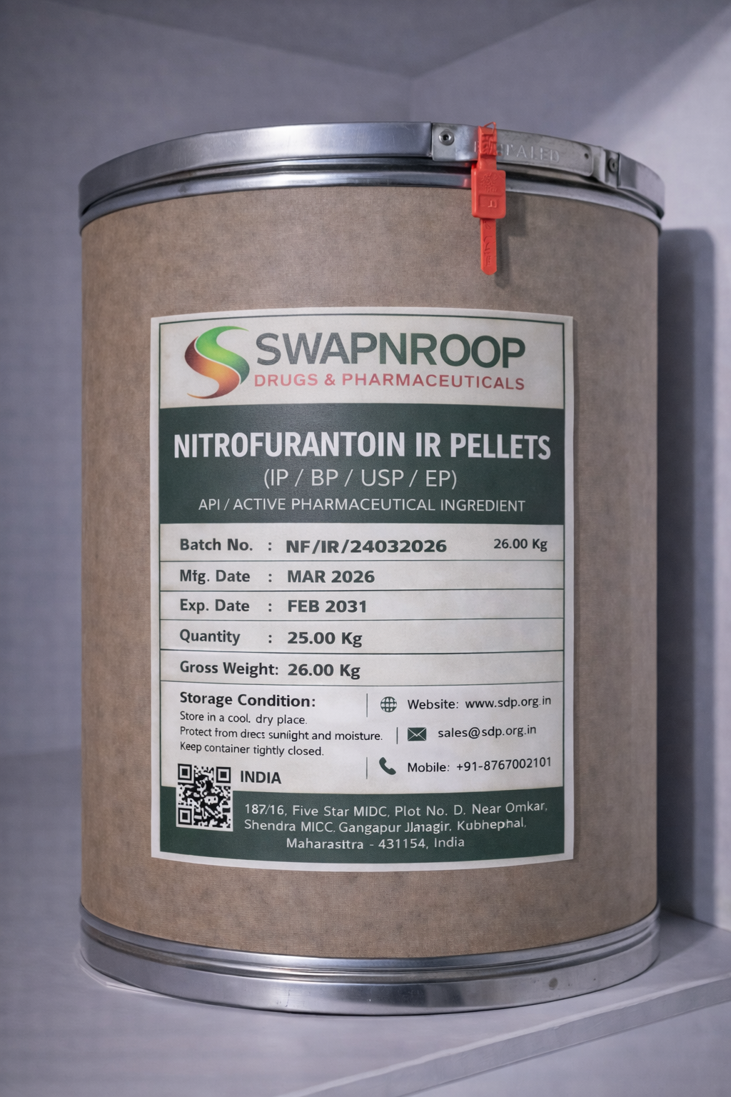 Nitrofurantoin SR Pellets